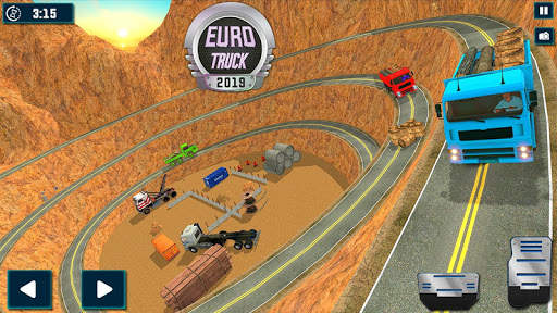 Truck Driving Games Euro Truck Cargo Simulator 3D screenshot 3