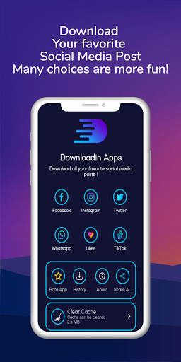 All Social Media Downloader : Downloadin Apps screenshot 1