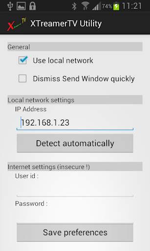 Xtreamer TV Utility screenshot 3