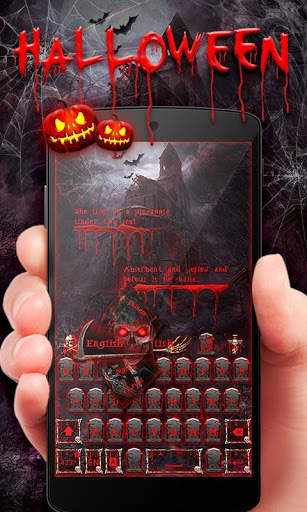 Halloween Keyboard Theme Emoji 1 تصوير الشاشة