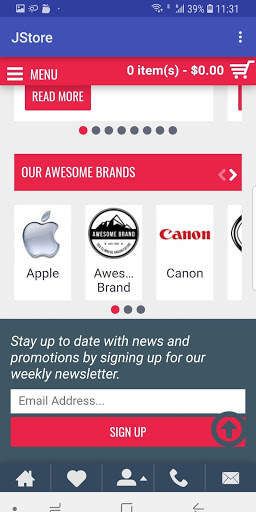 JStore e-shopping Mobile Application screenshot 5