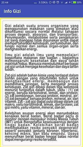 Informasi Gizi screenshot 4