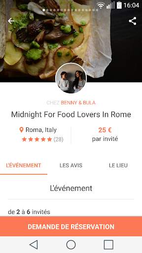 Eatwith: dîner chez l’habitant screenshot 2
