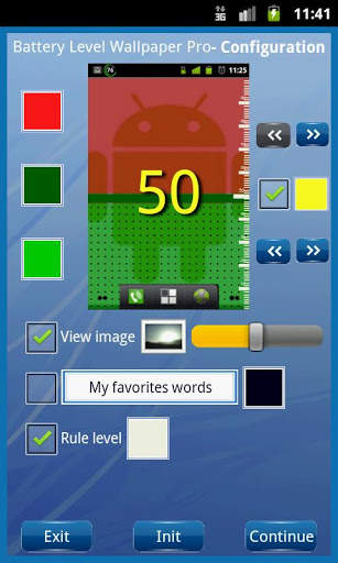 Battery Level Wallpaper Pro screenshot 1