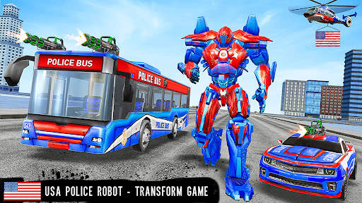 Bus Robot Car War - Robot Game 3 تصوير الشاشة