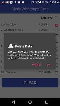 Clear Whatsapp Data screenshot 3