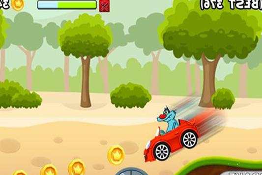 Oggy Hill Climb Car Racing screenshot 1
