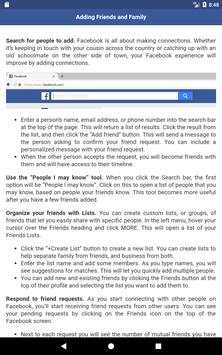 User Guide for Facebook screenshot 6