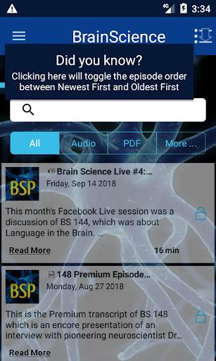 Brain Science App 2 تصوير الشاشة
