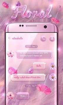 (FREE) GO SMS FLORAL THEME screenshot 1