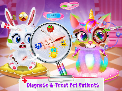Unicorn Princess Doctor - Save Jungle Pet Animals screenshot 2