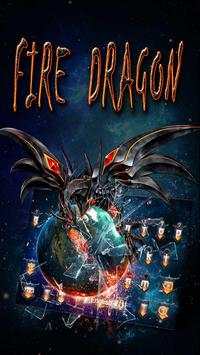 Fire Dragon Keyboard Theme screenshot 2