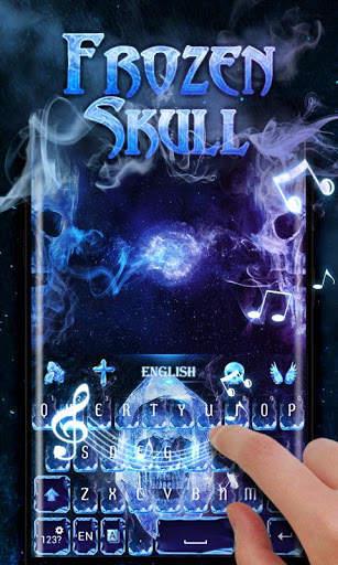 Frozen Skull  GO Keyboard  Theme स्क्रीनशॉट 4