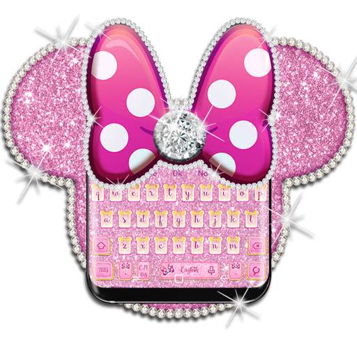 Glitter Bow Minnies Keyboard 10001005