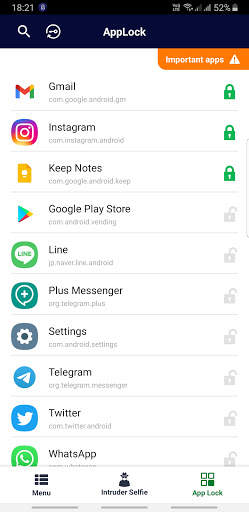 AppLock - Fingerprint screenshot 1