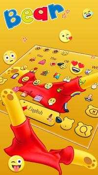 Cute bear Keyboard Theme screenshot 3