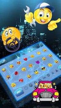 Chủ đề bàn phím xe neon screenshot 3