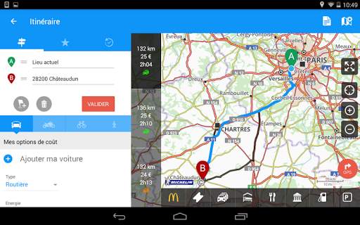 ViaMichelin Itinéraire & GPS screenshot 10