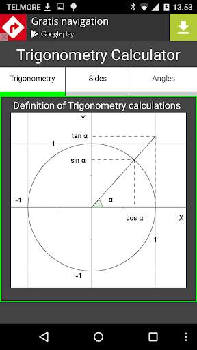Trigonometry Calculator. screenshot 1