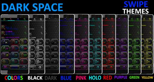 THEME SWIPE DIALER DARK SPACE YELLOW screenshot 2