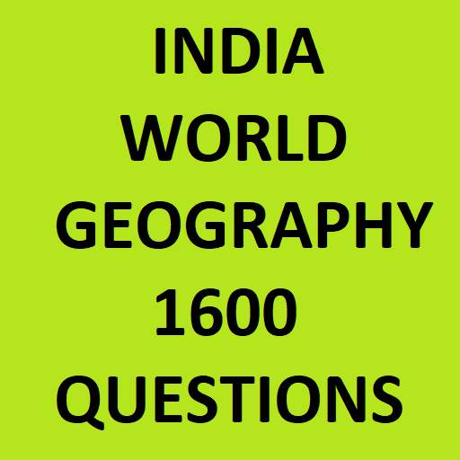 India World Geography 1600 Que 1.14