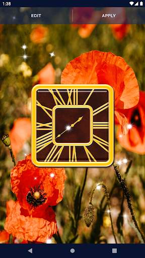 Square Analog Clock Wallpaper screenshot 7