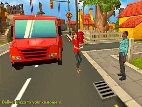 City Bus Pizza Delivery Girl screenshot 6