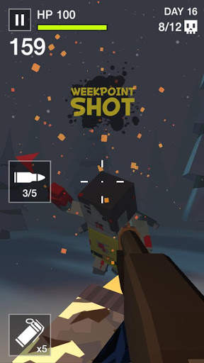 Cube Killer Zombie - FPS Survival screenshot 3