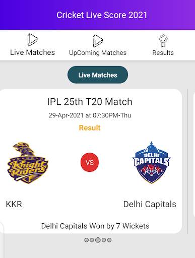Cricket live score 2021 screenshot 1