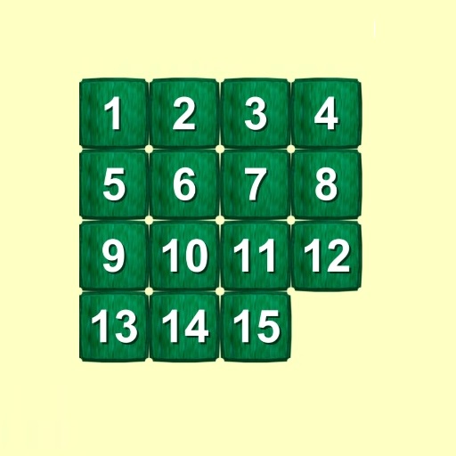 Sliding puzzle 1234 icon