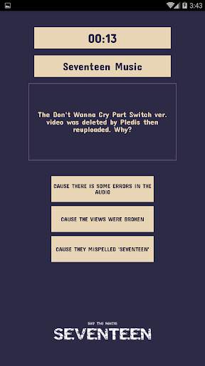 Seventeen Quiz Game screenshot 3