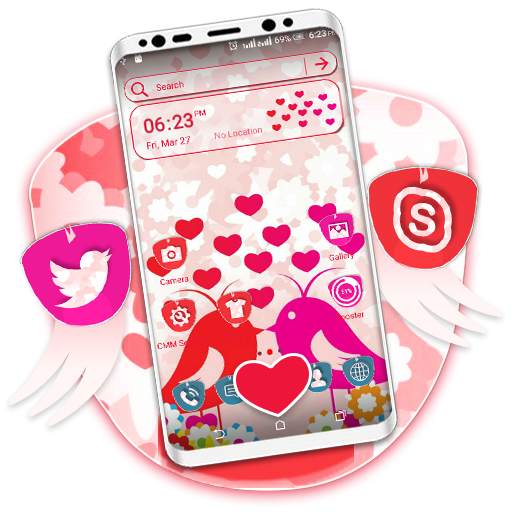Love Birds Launcher Theme 1.0.1