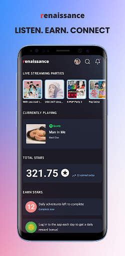 Renaissance: Listen to Earn screenshot 1