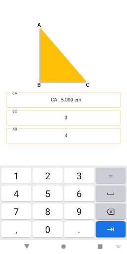 Right Triangle Calculator (Pythagorean Theorem) screenshot 8
