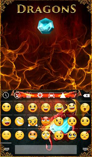 Dragons Animated Keyboard   Live Wallpaper screenshot 4