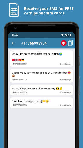Receive SMS -  Virtual numbers screenshot 3