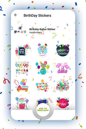 Birthday Stickers for Whatsapp screenshot 3