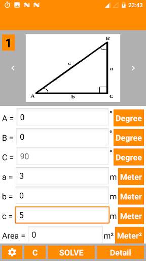 Trigonometry Calculator ( Triangle ) screenshot 6