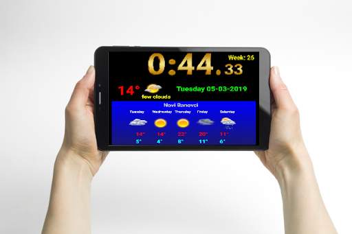 Digital clock weather station screenshot 12