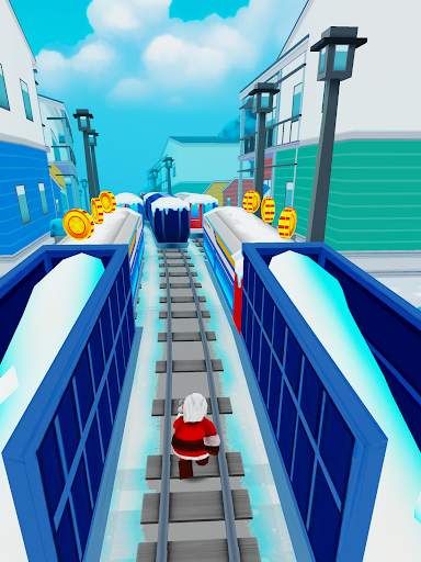 Subway Santa Xmas Run скриншот 4