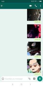 Boku no - Hero Stickers for WhatsApp screenshot 3