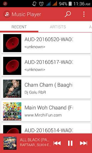 MP3 Player स्क्रीनशॉट 1