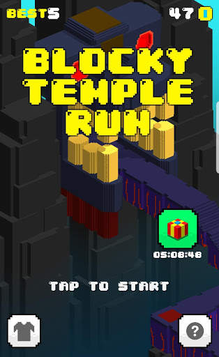 Blocky Temple Run screenshot 1
