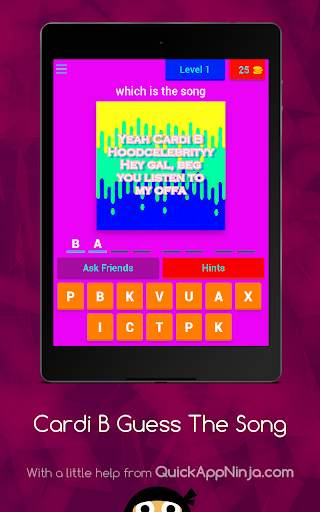 Cardi B Guess The Song screenshot 8