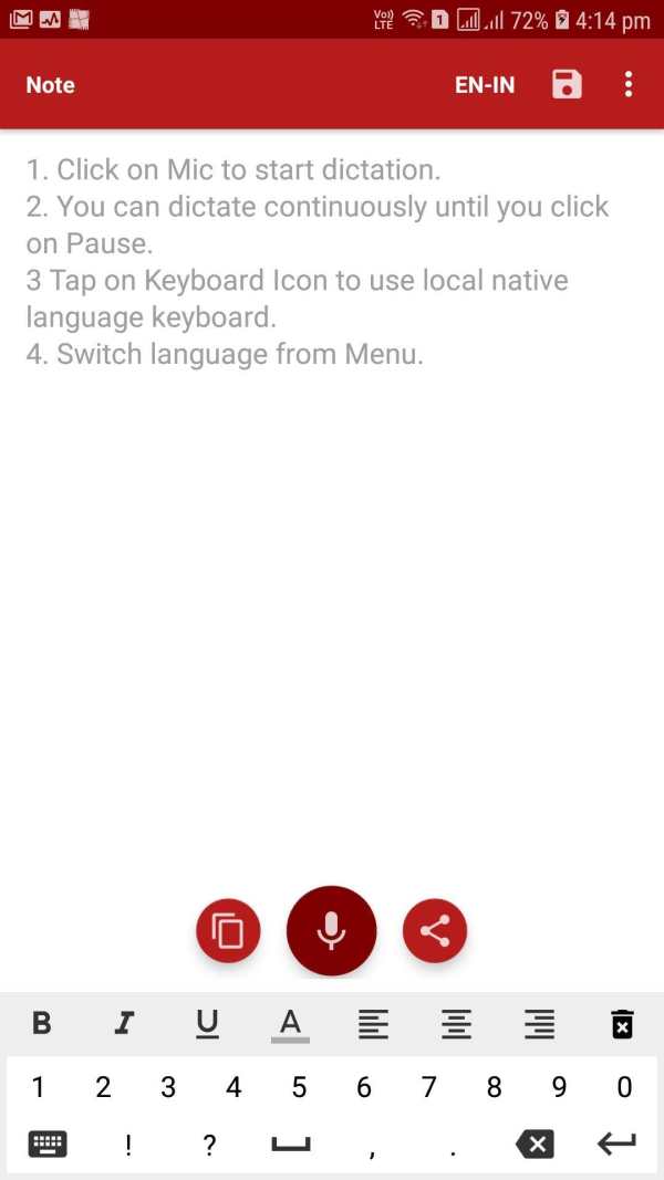 NotesIn - Voice Typing in 9 Languages screenshot 1