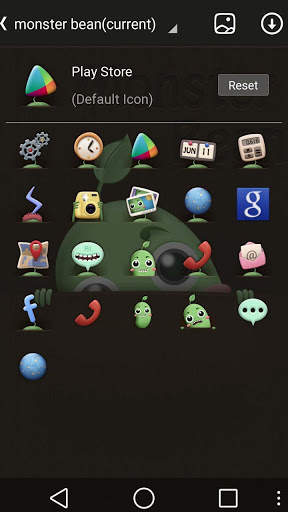 Monster Bean GO Launcher Theme screenshot 3
