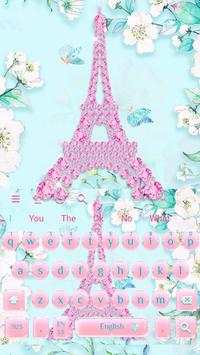 Glitter Paris Tower Keyboard Theme screenshot 4