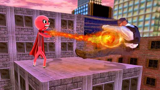 Flying Hero Stickman Flash hero 2021 screenshot 3
