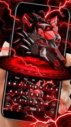 Metal Lighting Wolf Keyboard screenshot 1