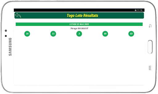 Loto Resultats du Togo 7 تصوير الشاشة